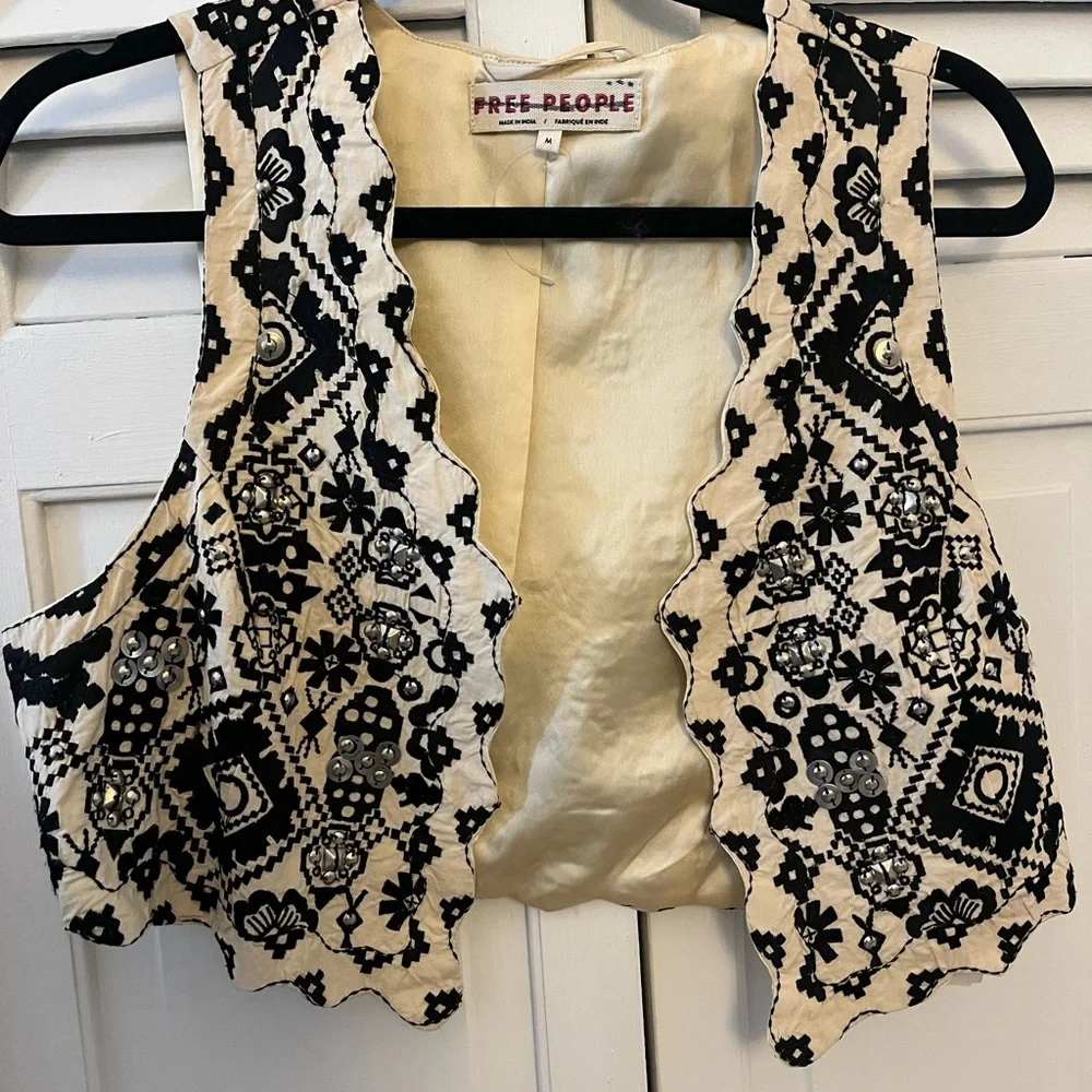 Free People Vintage Satin Vest - Picture 1 of 3